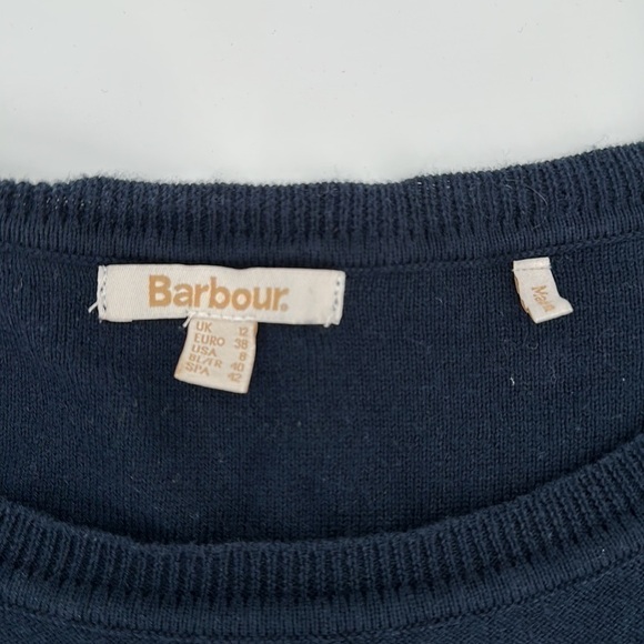 Barbour Blue/White/Red Striped Crewneck Sweater Size Medium - Picture 7 of 12
